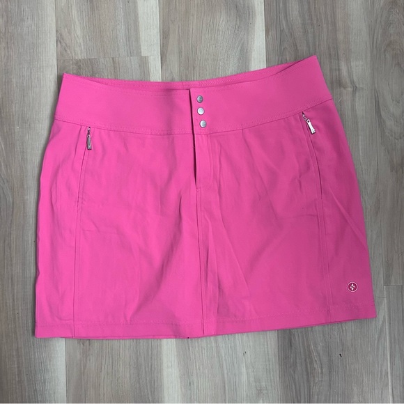 Jofit Skirt Skort Women's Size 12 Pink Golf Pockets Pickleball Athletic Tennis - Picture 1 of 6